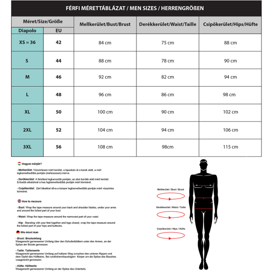 Size Chart - Waterpolo-Market.com