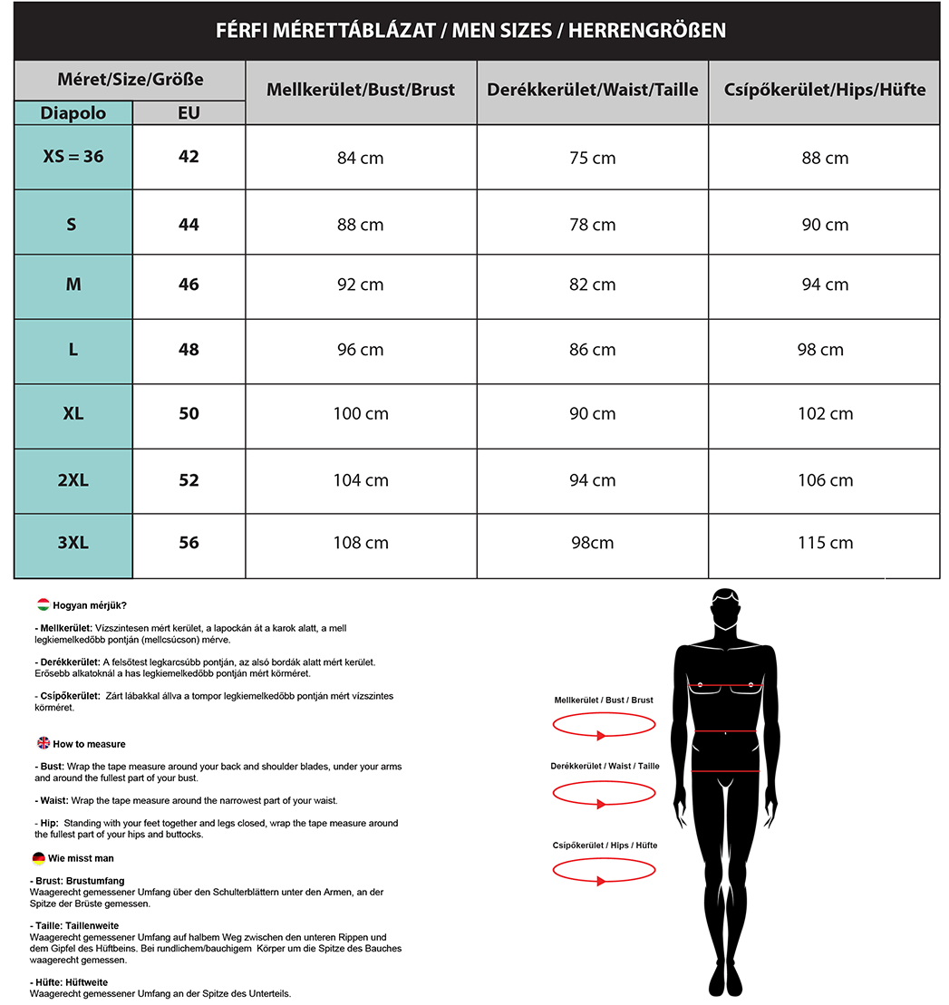 Size Chart - Waterpolo-Market.com